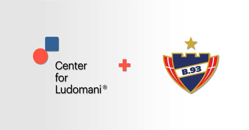 Center for Ludomani og fodboldklubben B.93 indgår partnerskab